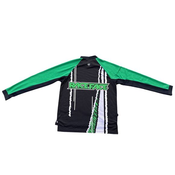 Raceface jersey y2k motocross bike long sleeve green black moto 20x27 Medium - Picture 4 of 4